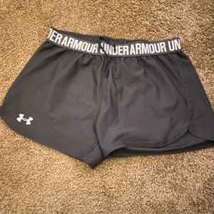 under armor gray shorts